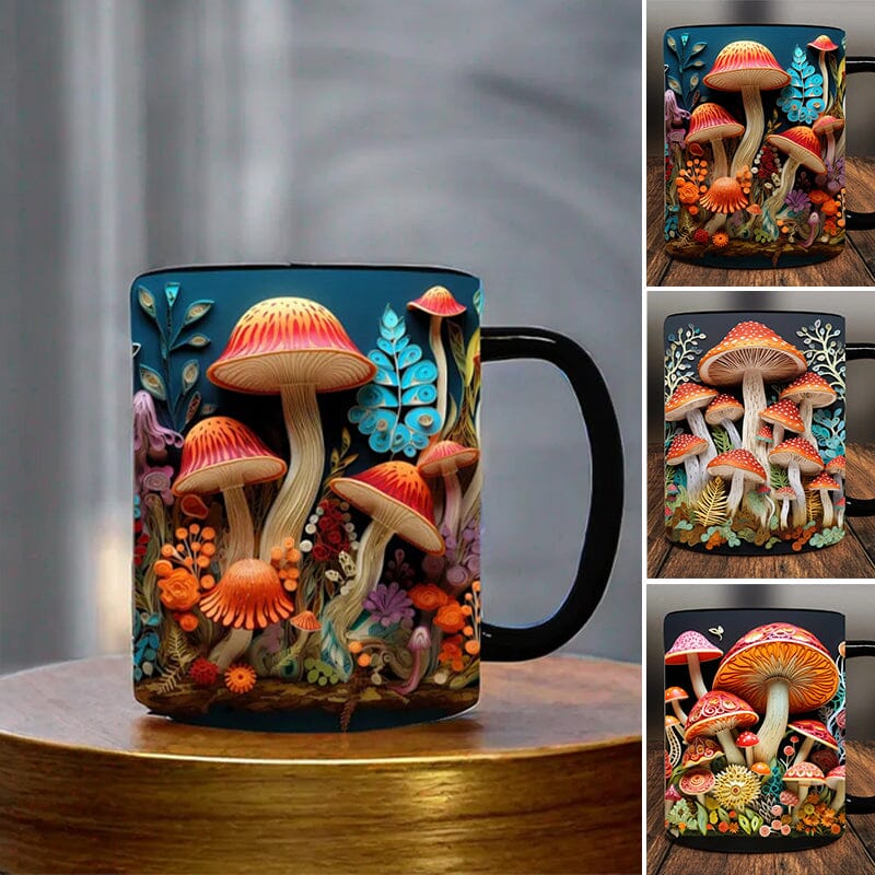 3D Magic Mushrooms Mug