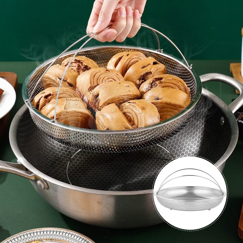 Multi-function Stainless Steel Steamer Drain Basket