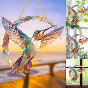 💖 Hummingbird Suncatcher Colorful Window Hanging 💥