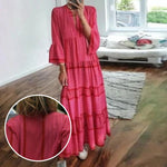 Flared Sleeve Resort Dress