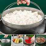 Multi-function Stainless Steel Steamer Drain Basket