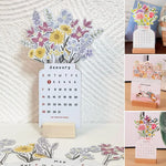 🌷2024 Bloomy Flowers Desk Calendar