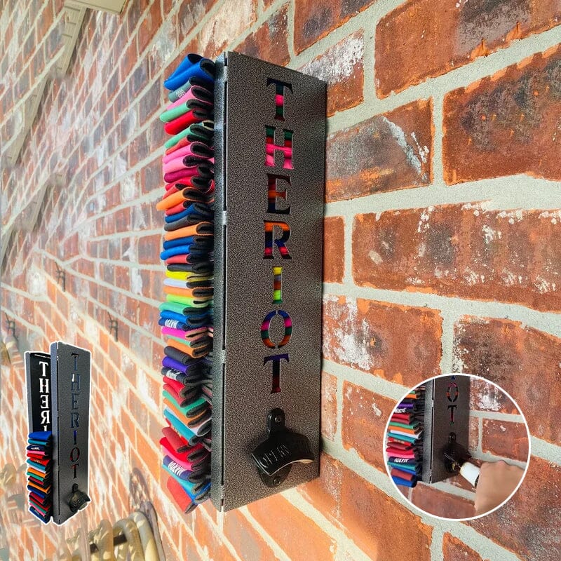 Can Cooler Holder with Bottle Opener