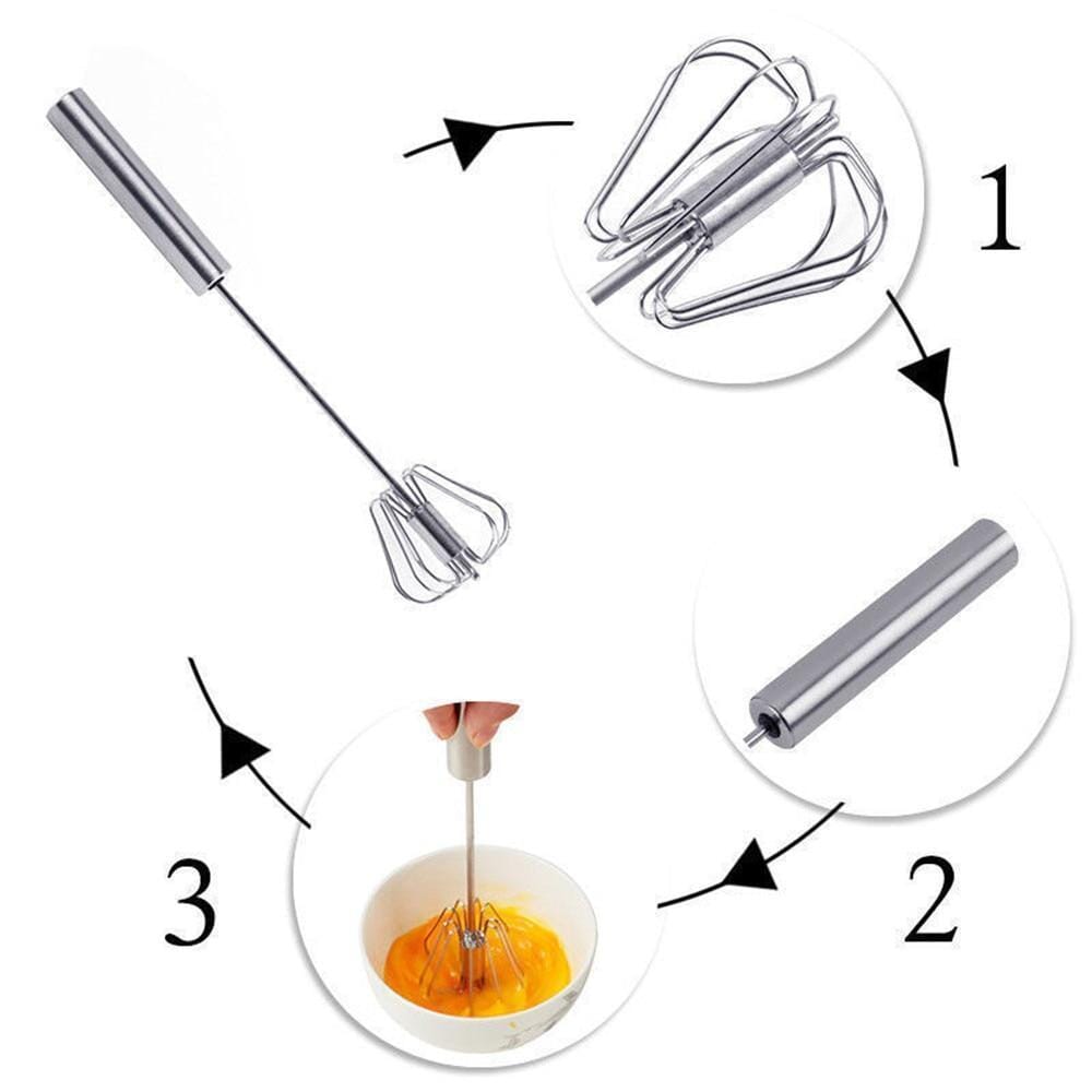 🥚Stainless Steel Semi-Automatic Whisk