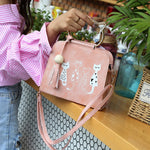 Crossbody Cat Pattern Handbag