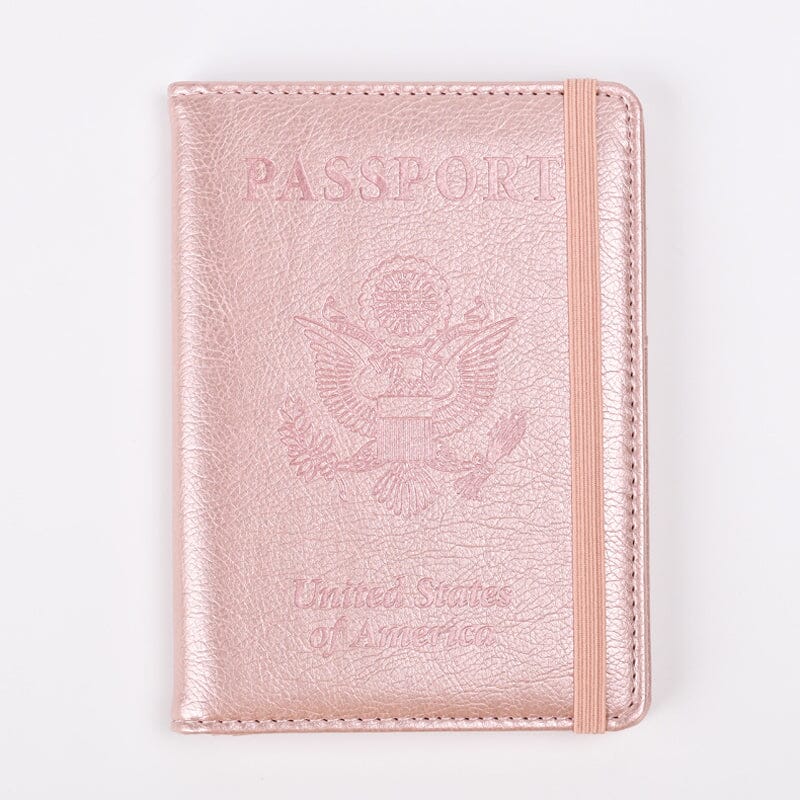 PU Leather RFID Passport Holder