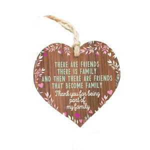 Friendship Heart Shaped Wooden Gift