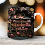 Bookshelf Flower Mug11oz