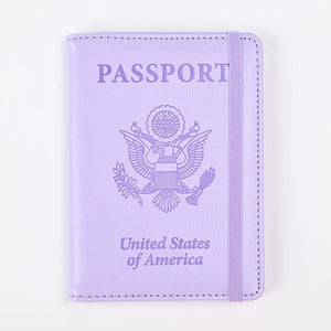 PU Leather RFID Passport Holder