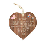 Friendship Heart Shaped Wooden Gift