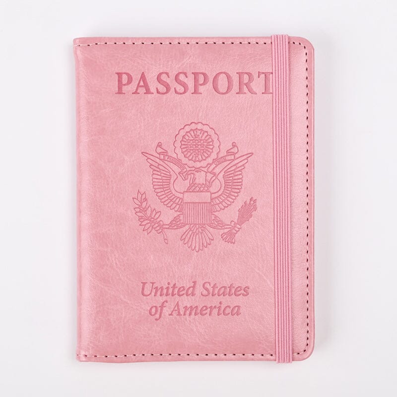 PU Leather RFID Passport Holder