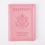 PU Leather RFID Passport Holder