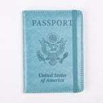 PU Leather RFID Passport Holder