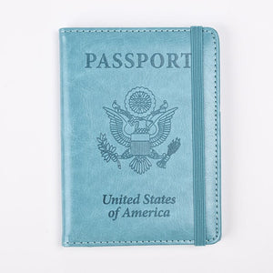 PU Leather RFID Passport Holder