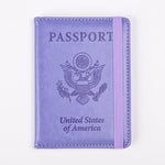 PU Leather RFID Passport Holder