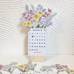 🌷2024 Bloomy Flowers Desk Calendar