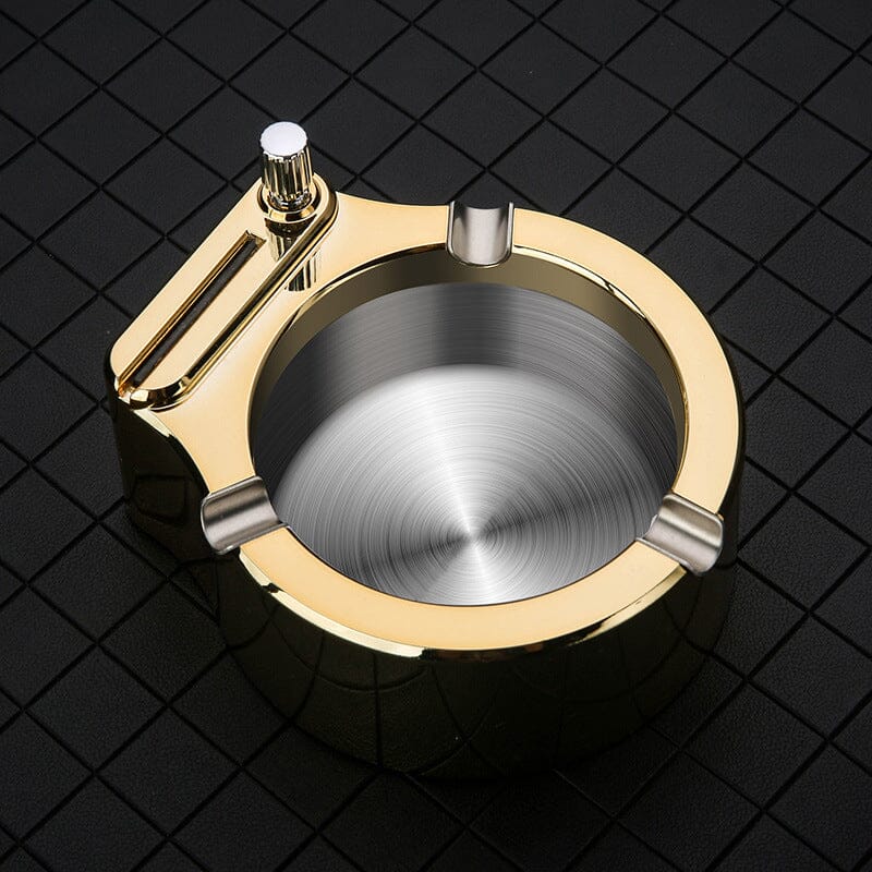 Retro metal ashtray