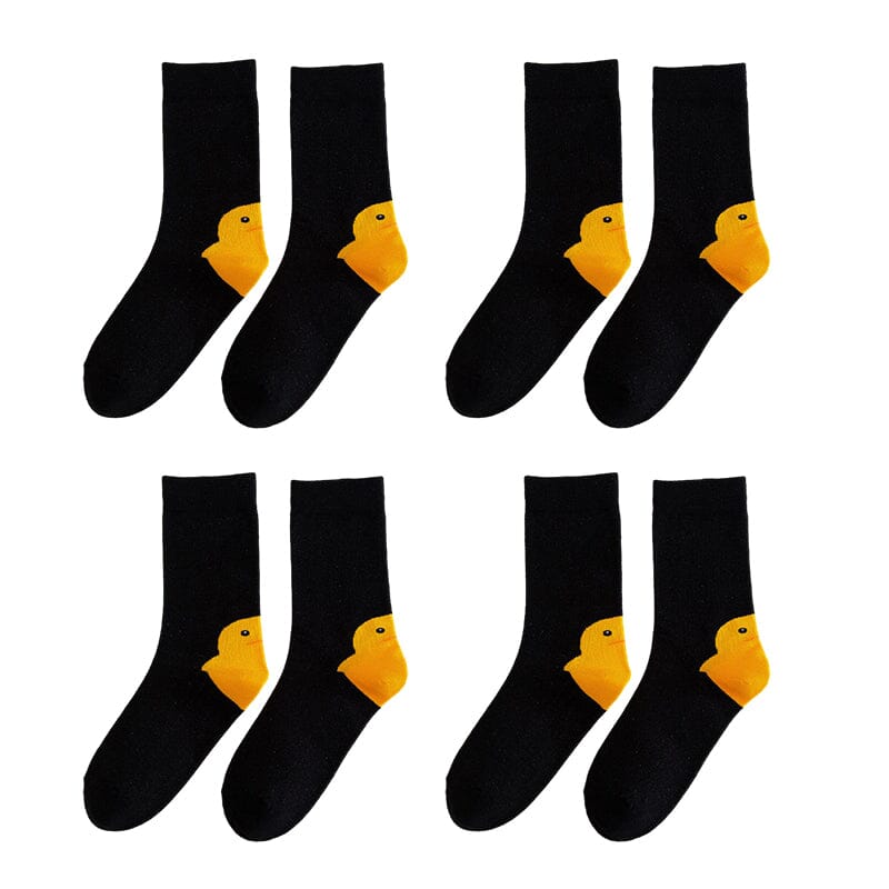 Duck Printed Cartoon Cute Socks