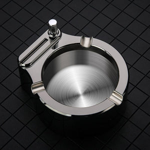 Retro metal ashtray