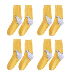 Duck Printed Cartoon Cute Socks